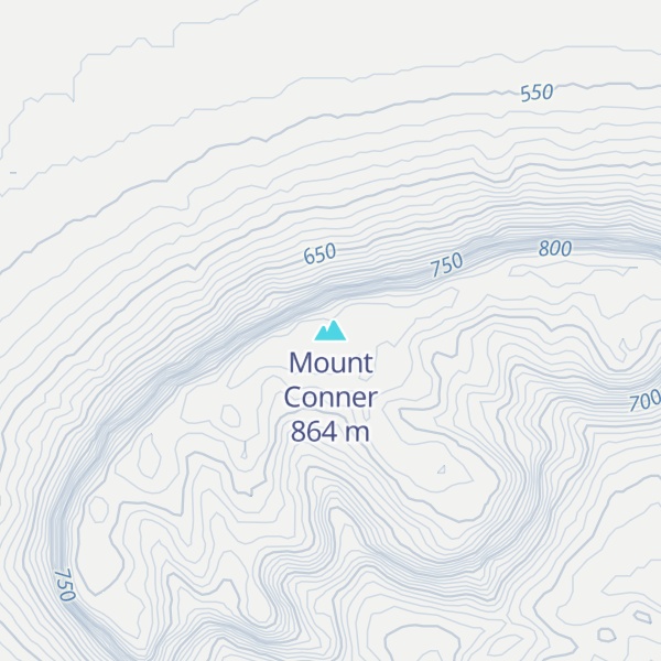 Map of Mount Conner