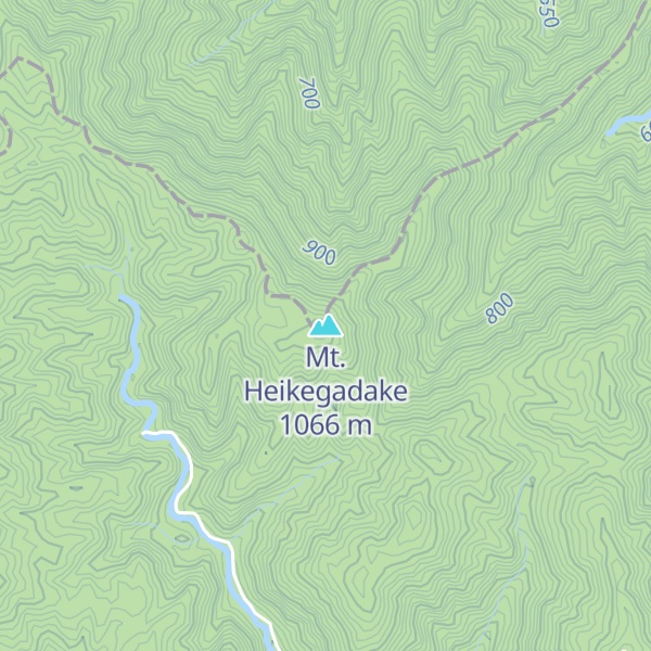 Map of Mt. Heikegadake