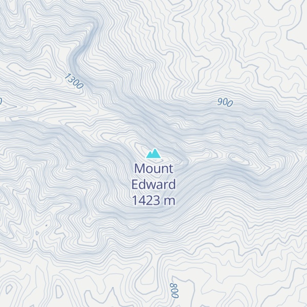 Map of Mount Edward