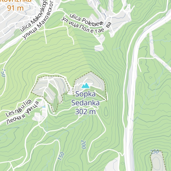 Map of Sopka Sedanka