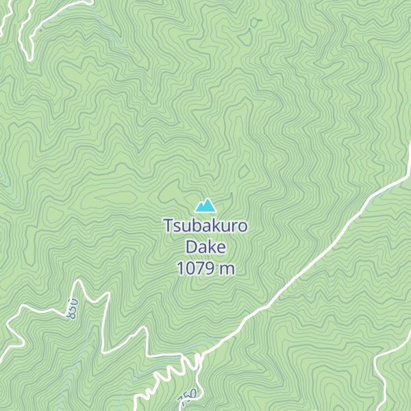 Map of Tsubakuro Dake