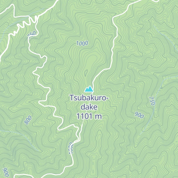 Map of Tsubakuro-dake