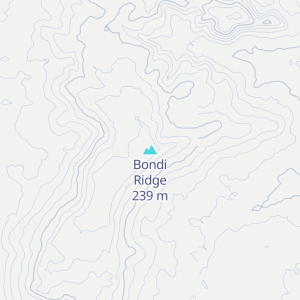 Map of Bondi Ridge
