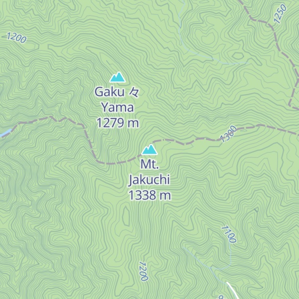 Map of Mt. Jakuchi
