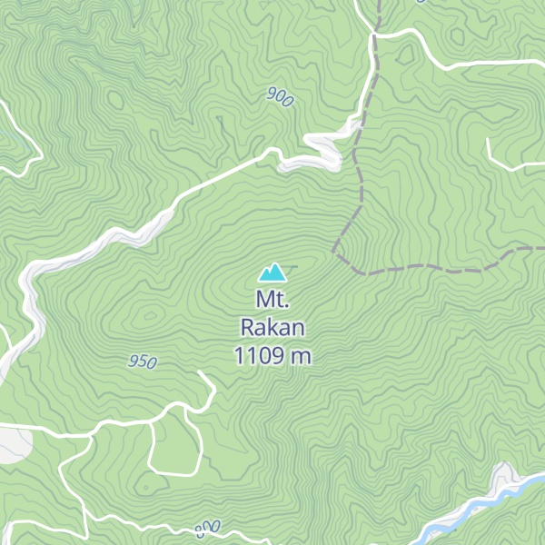 Map of Mt. Rakan
