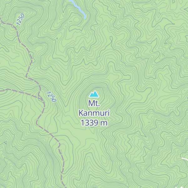 Map of Mt. Kanmuri