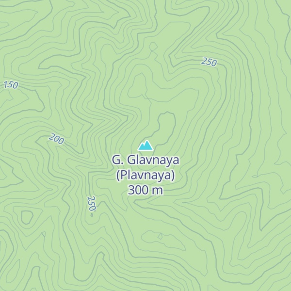 Map of G. Glavnaya (Plavnaya)
