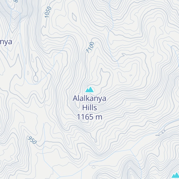 Map of Alalkanya Hills