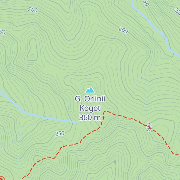 Map of G. Orlinii Kogot