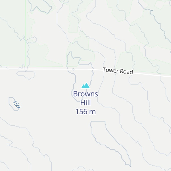Map of Browns Hill
