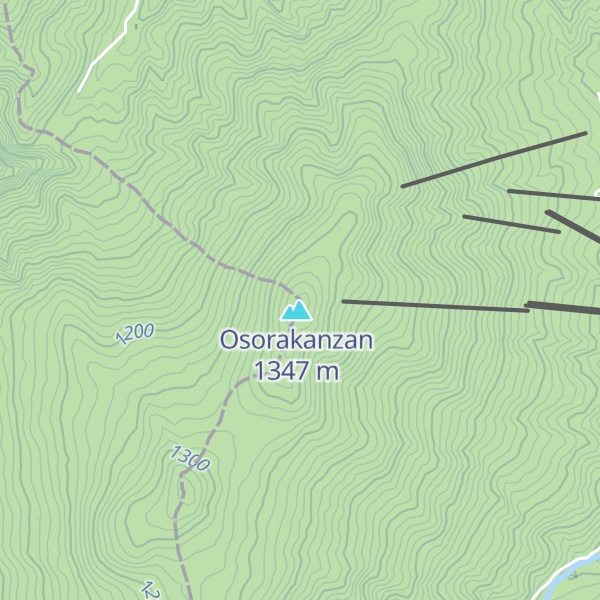 Map of Mt. Osorakan