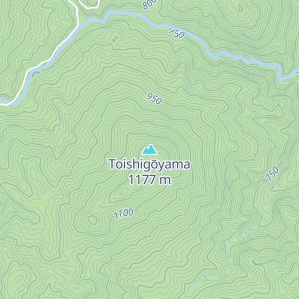 Map of Toishigōyama