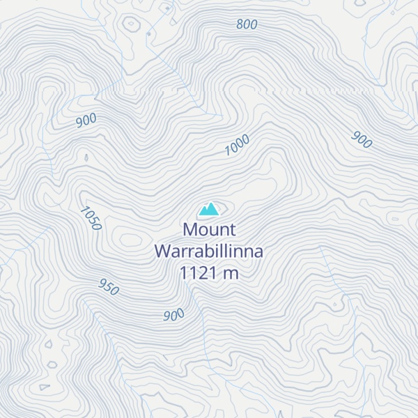 Map of Mount Warrabillinna