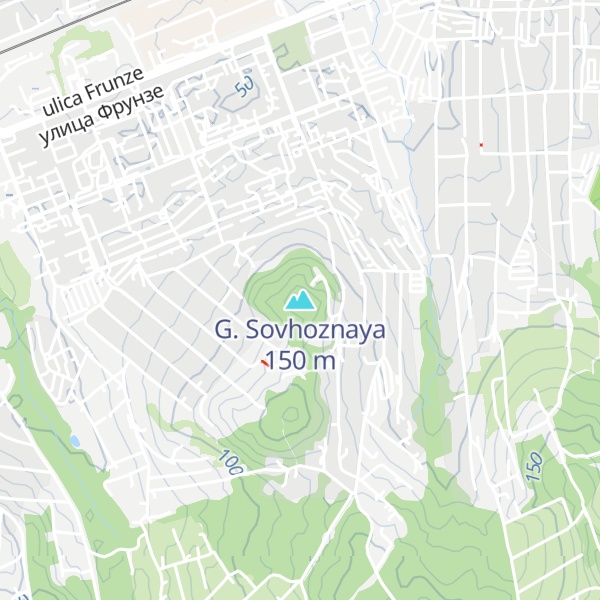 Map of G. Sovhoznaya