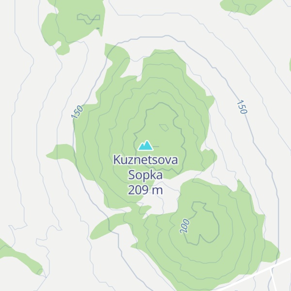 Map of Kuznetsova Sopka