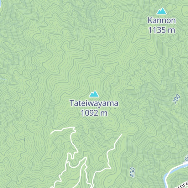 Map of Tateiwayama