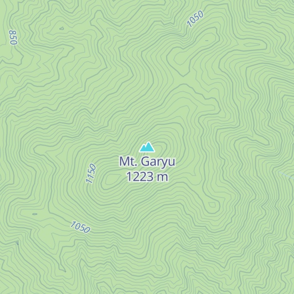 Map of Mt. Garyu