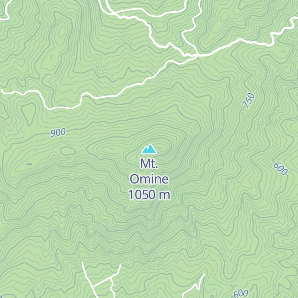 Map of Mt. Omine