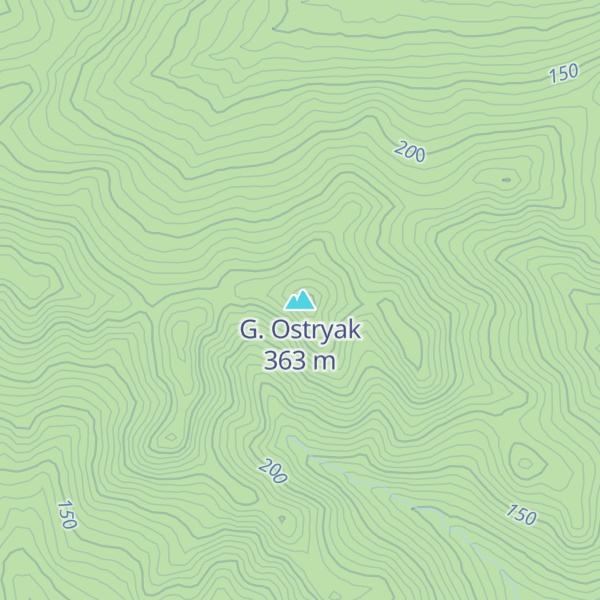 Map of G. Ostryak
