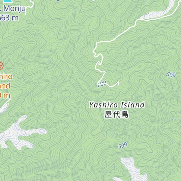 Map of Mt. Kano