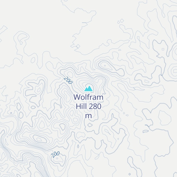 Map of Wolfram Hill