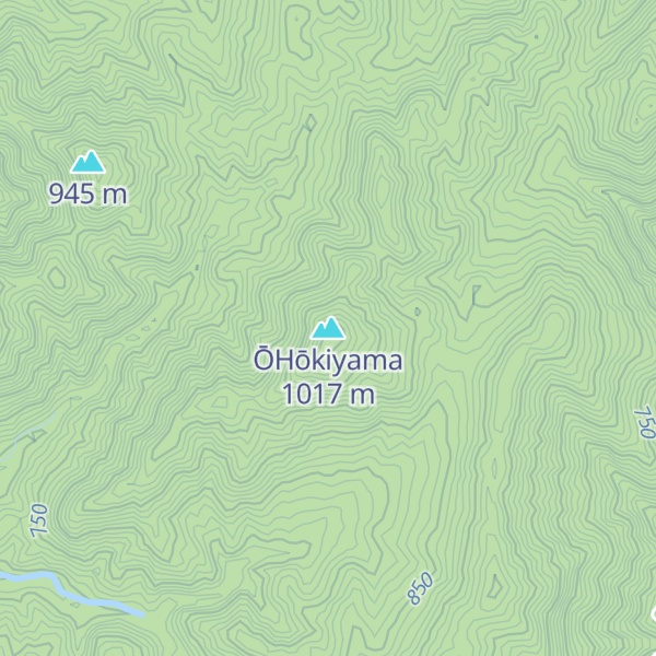 Map of ŌHōkiyama