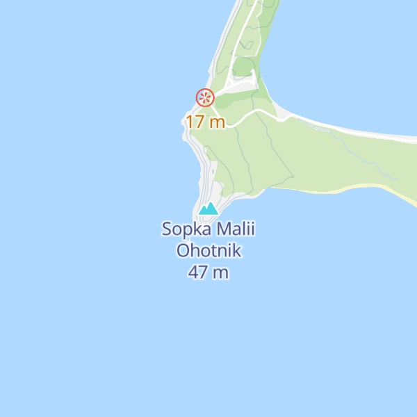 Map of Sopka Malii Ohotnik