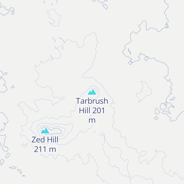 Map of Tarbrush Hill