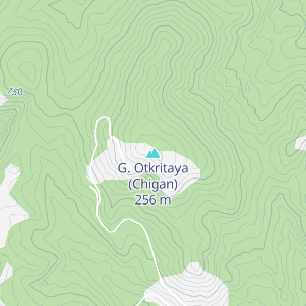 Map of G. Otkritaya (Chigan)