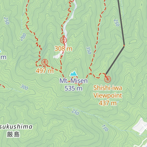 Map of Mt. Misen