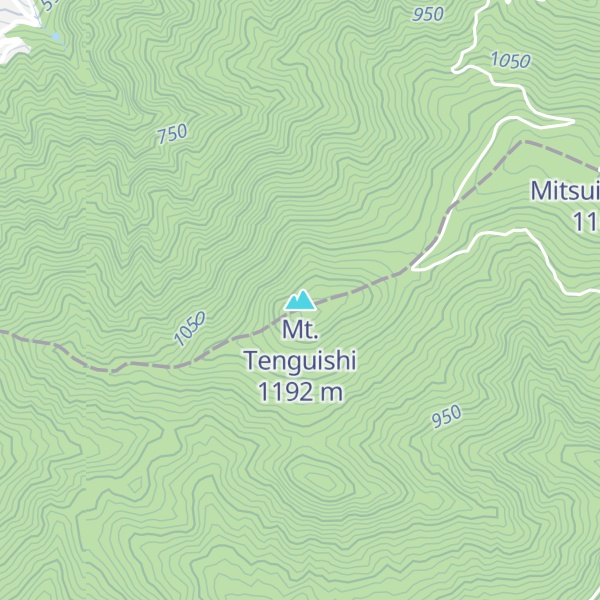 Map of Mt. Tenguishi