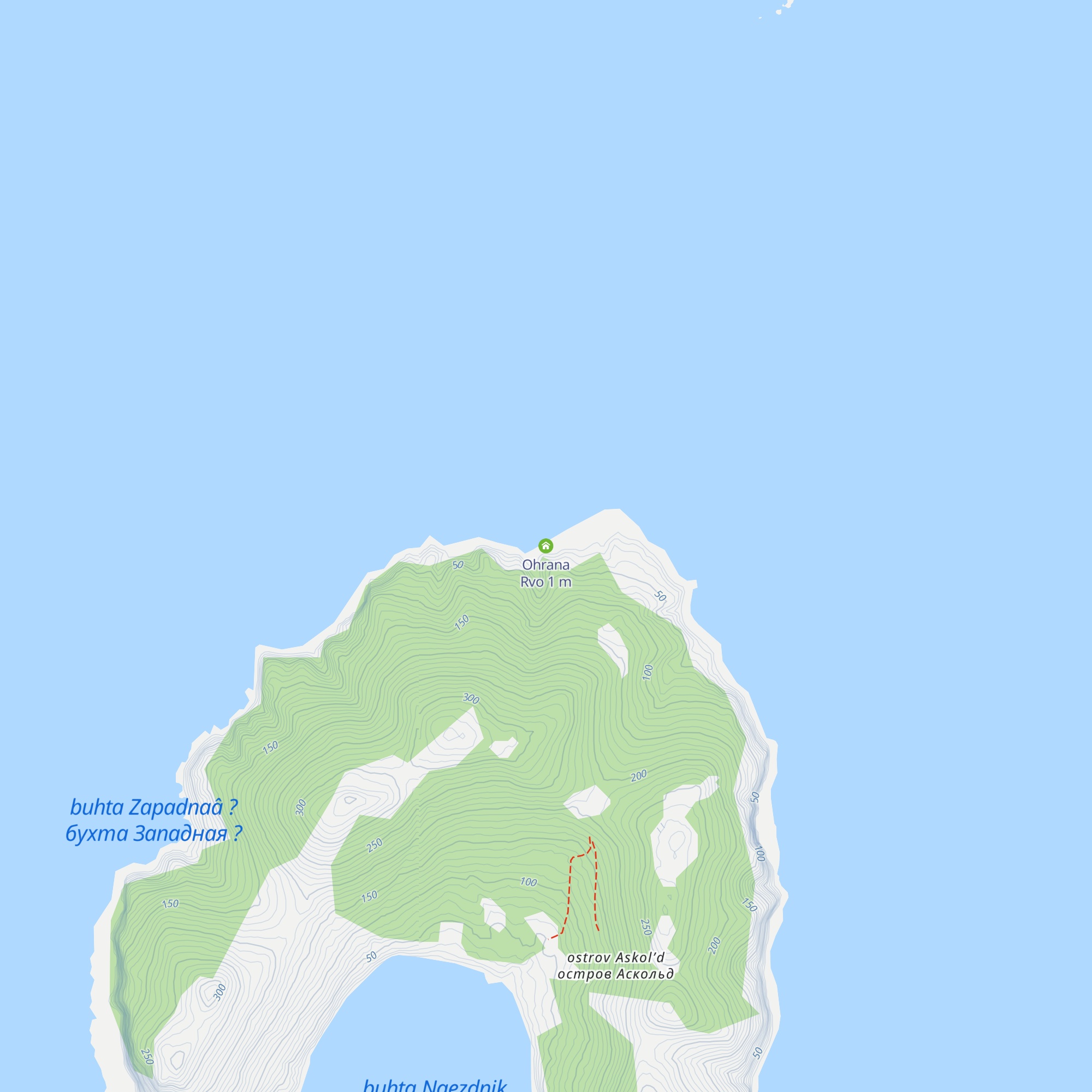 Ohrana Rvo map