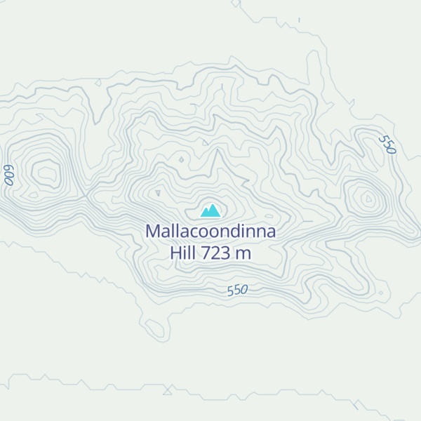 Map of Mallacoondinna Hill