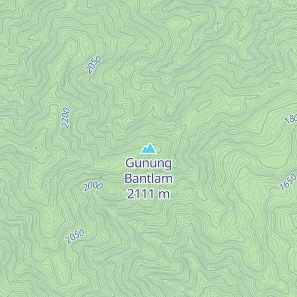 Map of Gunung Bantlam