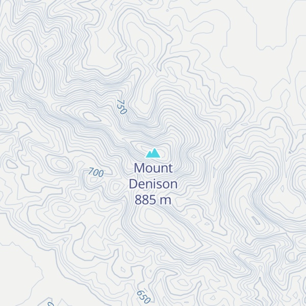 Map of Mount Denison