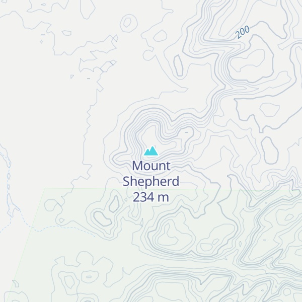 Map of Mount Shepherd
