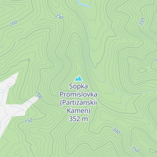 Map of Sopka Promislovka (Partizanskii Kamen)