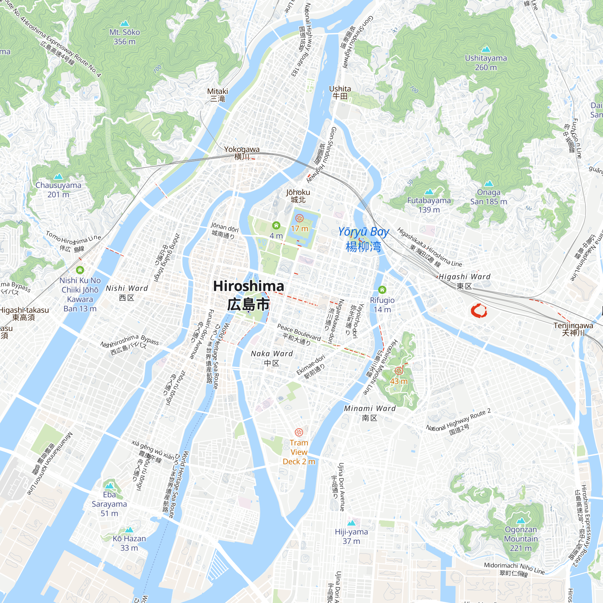 Hiroshima Yume Plaza map