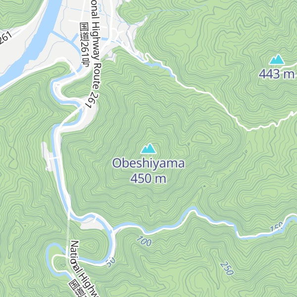 Map of Obeshiyama