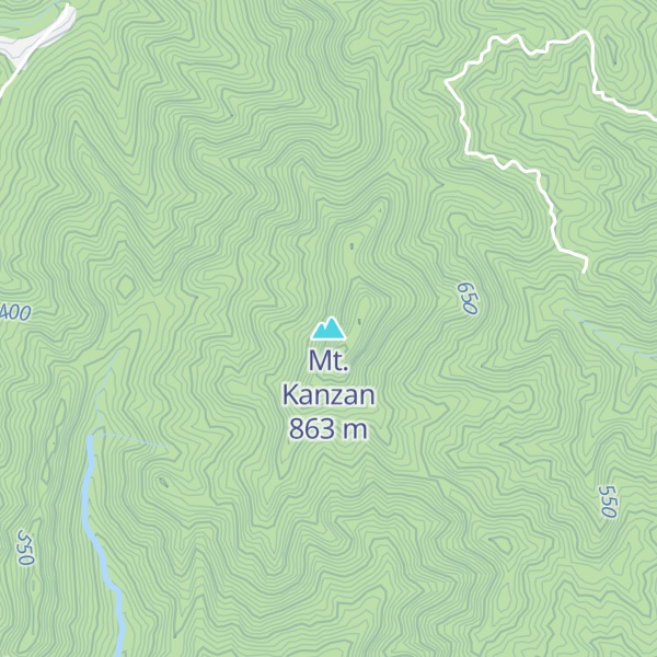 Map of Mt. Kanzan