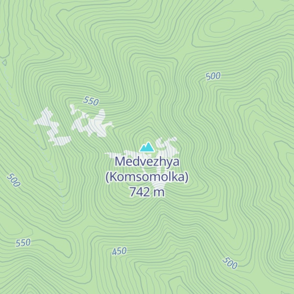 Map of Medvezhya (Komsomolka)
