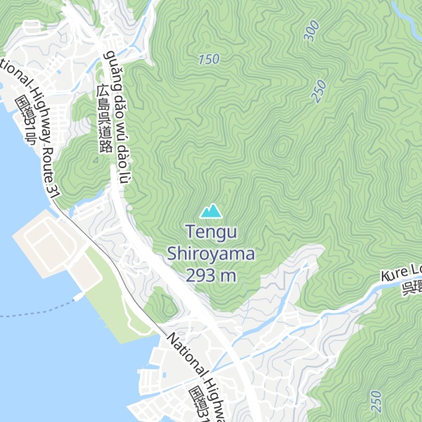 Map of Tengu Shiroyama