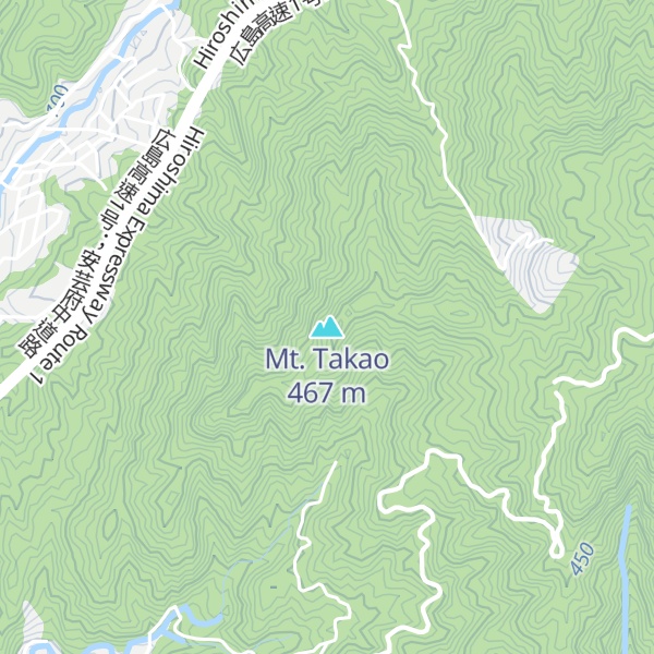 Map of Mt. Takao