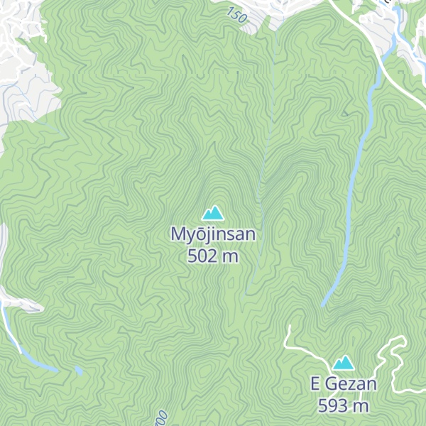 Map of Myōjinsan