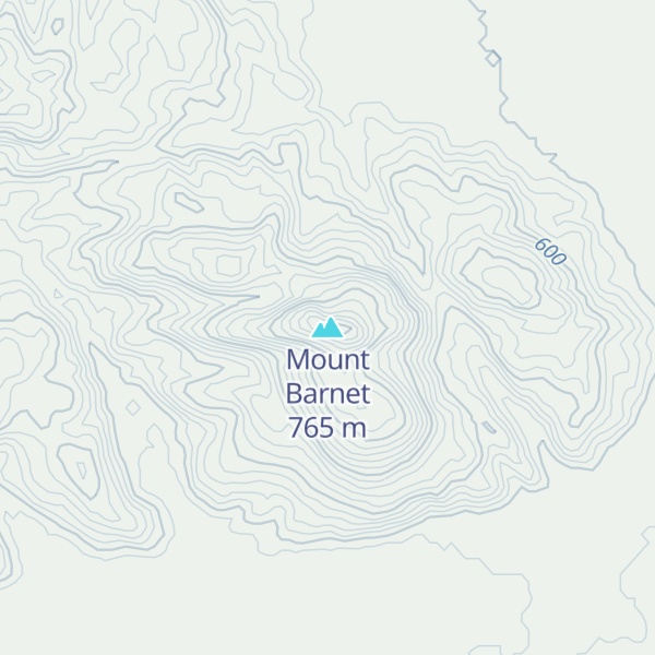 Map of Mount Barnet