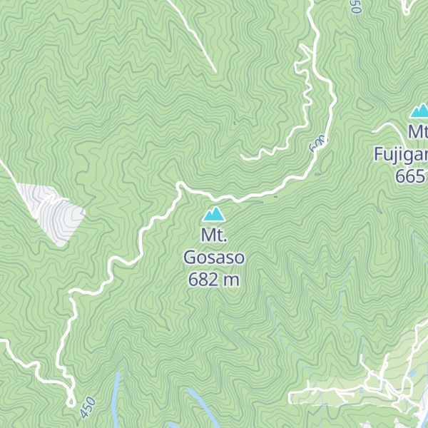 Map of Mt. Gosaso