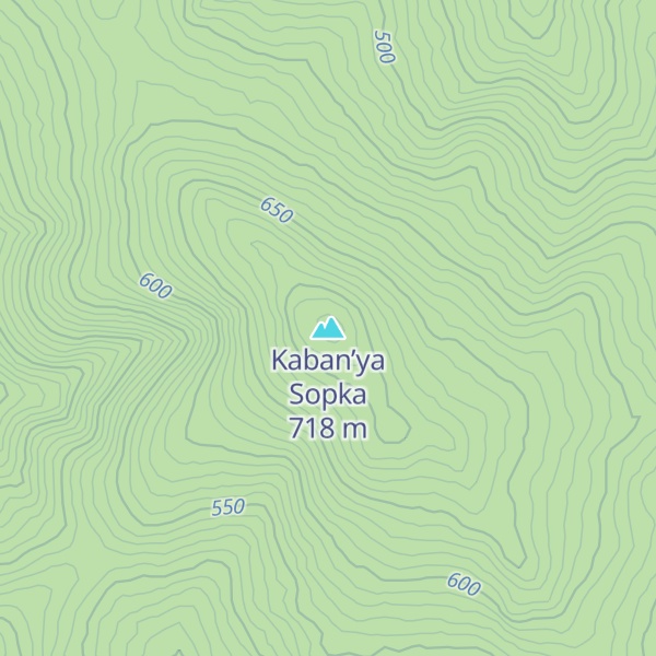 Map of Kaban’ya Sopka