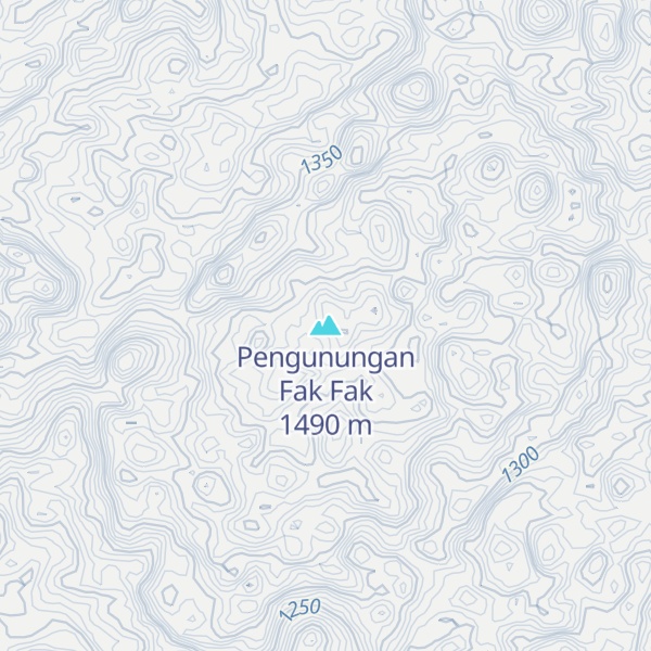 Map of Pengunungan Fak Fak
