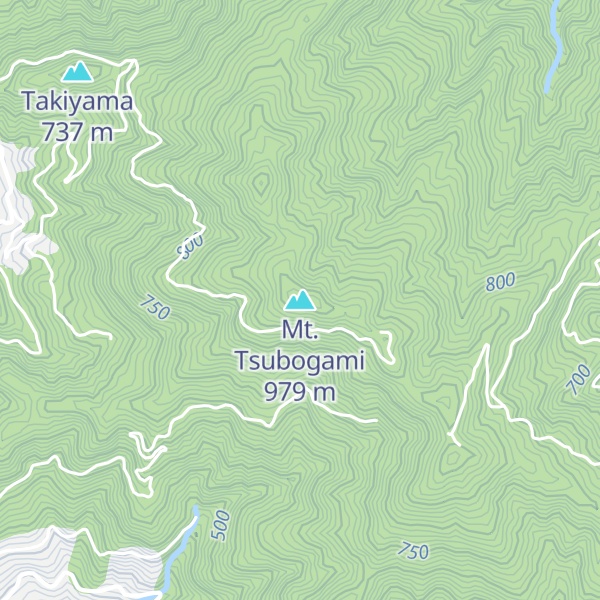 Map of Mt. Tsubogami