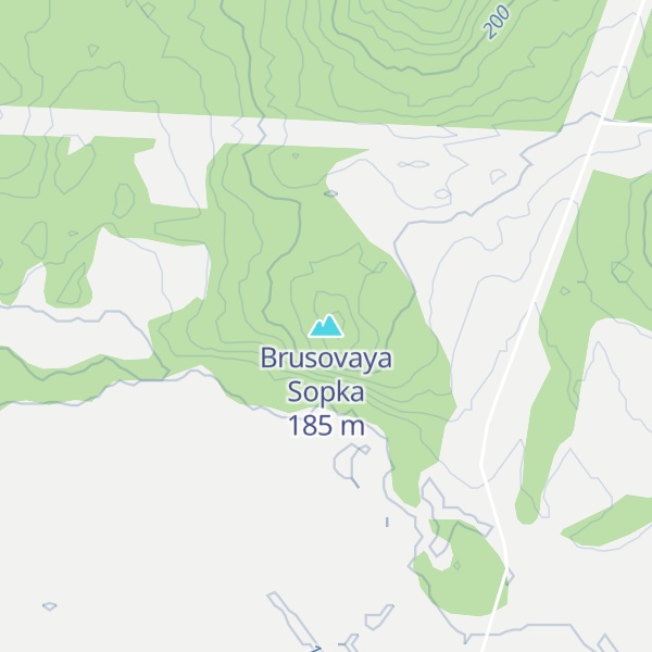 Map of Brusovaya Sopka